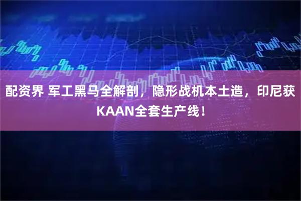 配资界 军工黑马全解剖，隐形战机本土造，印尼获KAAN全套生产线！